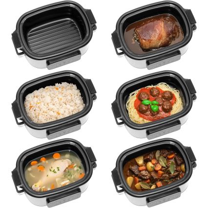 Concept CK9000 - Πολυλειτουργικός ηλεκτρικός πολυμάγειρας 6 l, 10 σε 1, 1250W/230V, ανοξείδωτο ατσάλι