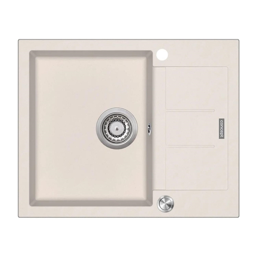 Concept DG05C45BE - Νεροχύτης κουζίνας CUBIS 50x62 cm γρανίτης/μπεζ