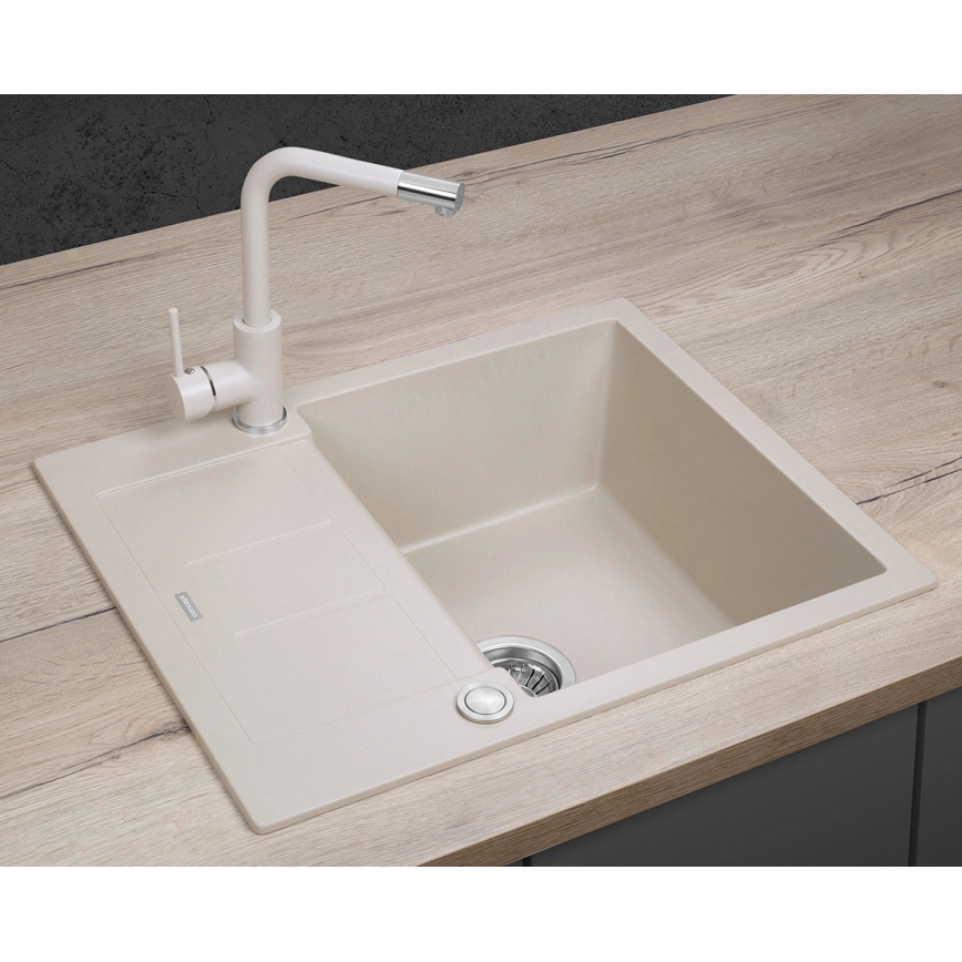 Concept DG05C45BE - Νεροχύτης κουζίνας CUBIS 50x62 cm γρανίτης/μπεζ