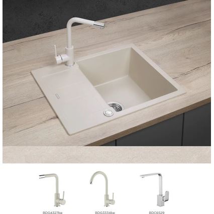 Concept DG05C45BE - Νεροχύτης κουζίνας CUBIS 50x62 cm γρανίτης/μπεζ