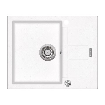 Concept DG05C45WH - Νεροχύτης κουζίνας CUBIS 50x62 cm γρανίτης/λευκό