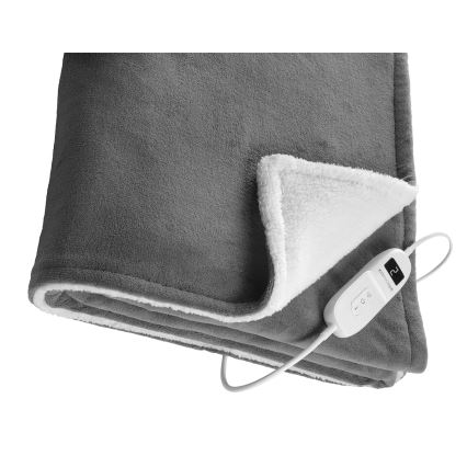 Concept DV7420 - Ηλεκτρική θερμαινόμενη κουβέρτα 160W/230V 180x130 cm γκρι/λευκή