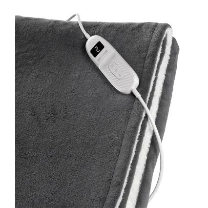 Concept DV7420 - Ηλεκτρική θερμαινόμενη κουβέρτα 160W/230V 180x130 cm γκρι/λευκή