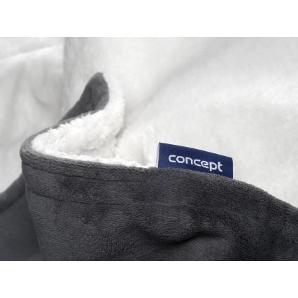 Concept DV7420 - Ηλεκτρική θερμαινόμενη κουβέρτα 160W/230V 180x130 cm γκρι/λευκή