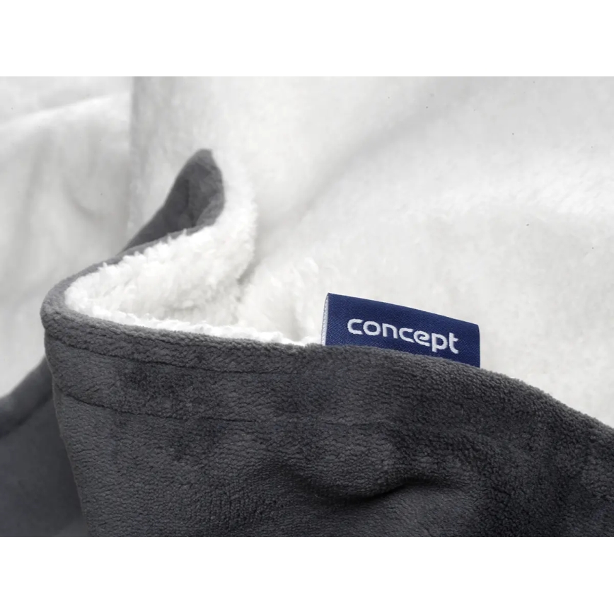 Concept DV7420 - Ηλεκτρική θερμαινόμενη κουβέρτα 160W/230V 180x130 cm γκρι/λευκή