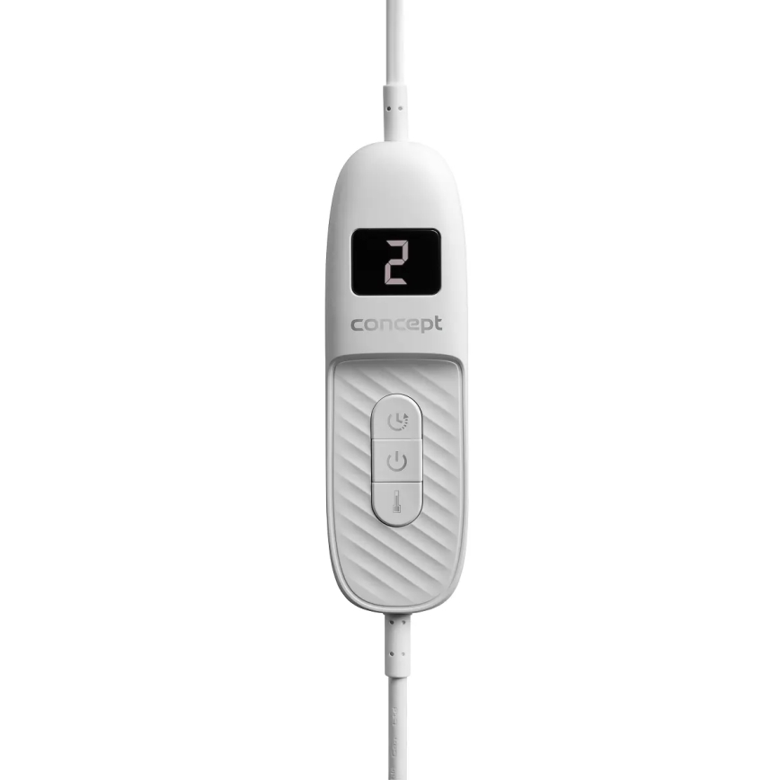 Concept DV7420 - Ηλεκτρική θερμαινόμενη κουβέρτα 160W/230V 180x130 cm γκρι/λευκή