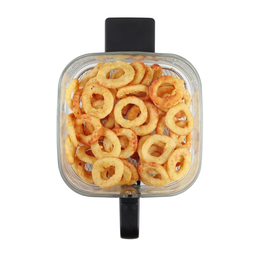 Concept FR5500 - Φριτέζα θερμού αέρα GLASS & FAST 5,5 l 1200W/230V μαύρο