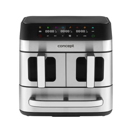 Concept FR9000 - Αεροφριτέζα PIZZA TRIO 18,5 l 2700W/230V ανοξείδωτο/μαύρο