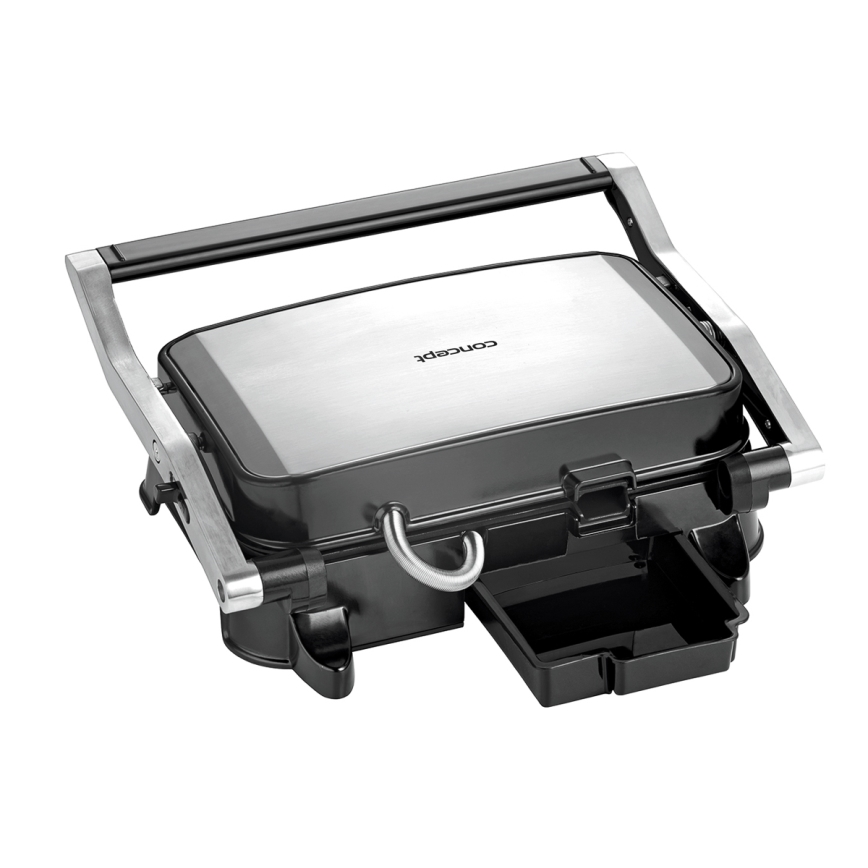Concept ge2005 - Ψησταριά/Γκριλιέρα 1500W/230V ανοξείδωτο ατσάλι/μαύρο