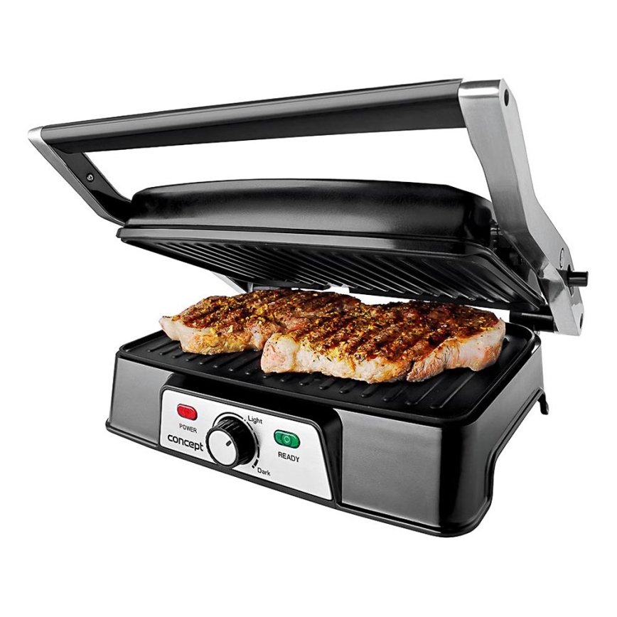 Concept ge2005 - Ψησταριά/Γκριλιέρα 1500W/230V ανοξείδωτο ατσάλι/μαύρο