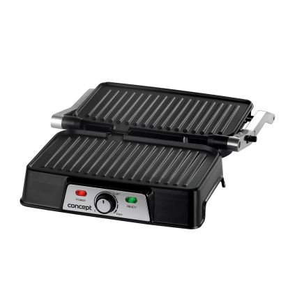 Concept ge2005 - Ψησταριά/Γκριλιέρα 1500W/230V ανοξείδωτο ατσάλι/μαύρο