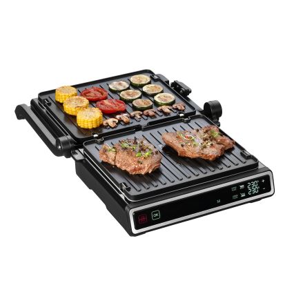 Concept ge3550 - Επαγγελματική ψηστιέρα με θερμοζεύκτη 2000W/230V μαύρο