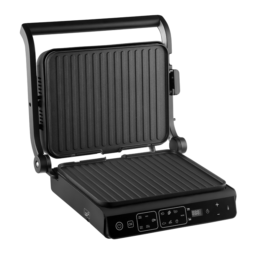 Concept ge3600 - Ψησταριά/Γκριλιέρα με αισθητήρα θερμοκρασίας GLASS 2000W/230V μαύρο