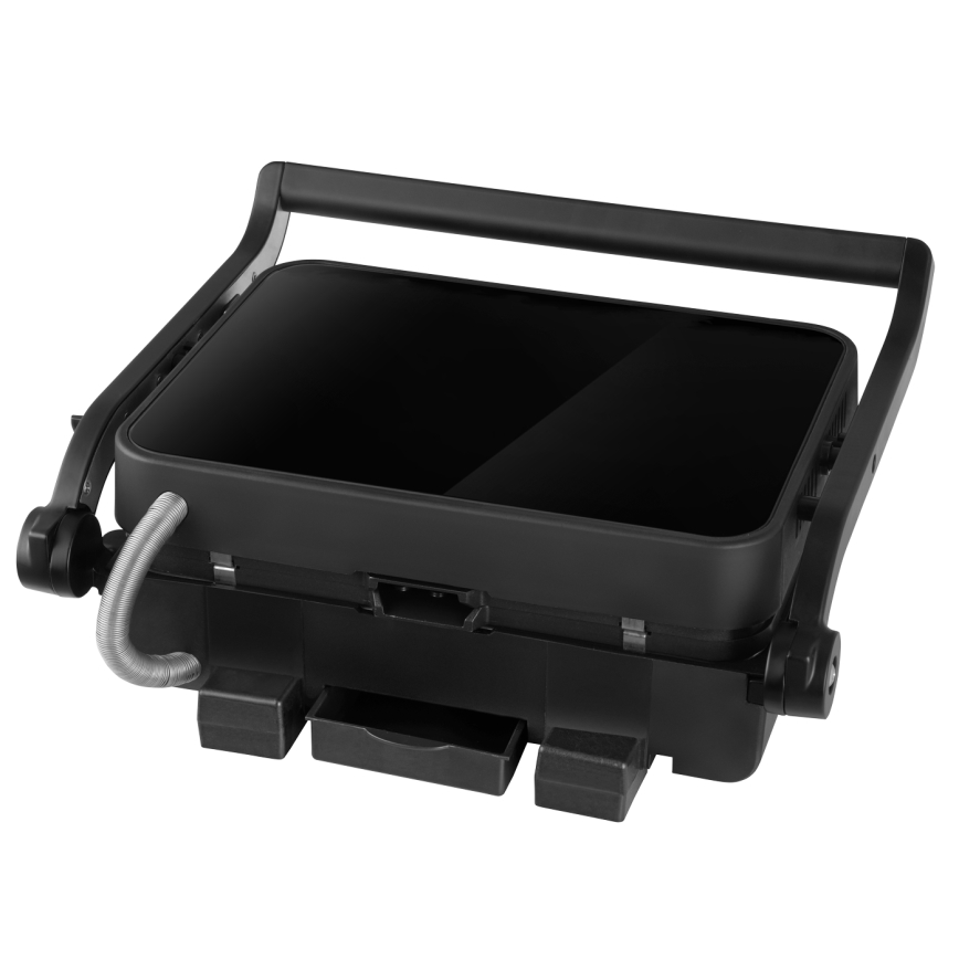 Concept ge3600 - Ψησταριά/Γκριλιέρα με αισθητήρα θερμοκρασίας GLASS 2000W/230V μαύρο