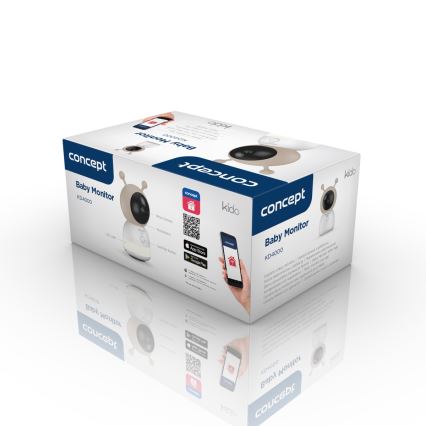 Concept KD4000 - Έξυπνο βρεφικό μόνιτορ με αισθητήρα κίνησης SMART KIDO 4,5W/230V Wi-Fi μπεζ