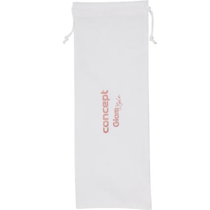 Concept KK2125 - Κωνικό ψαλίδι για μπούκλες GLAM STYLE 42W/230V λευκό/ροζ-χρυσό