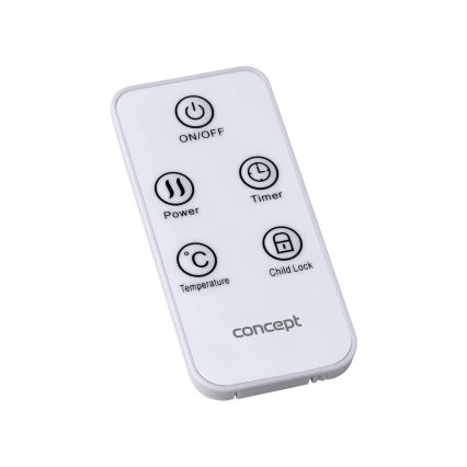 Concept KS4000 - Ηλεκτρικός θερμαντήρας/κονβέκτορας 1000/2000W IP24 λευκό + τηλεχειριστήριο