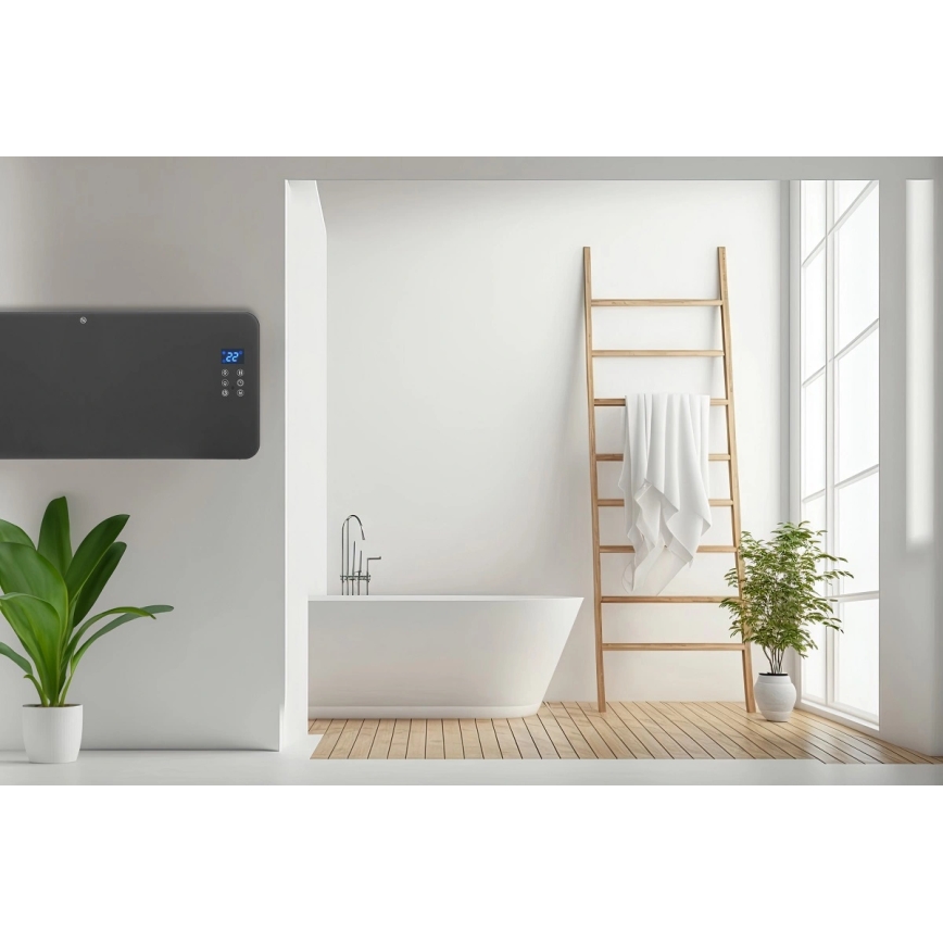 Concept KS4100 - Έξυπνος ηλεκτρικός θερμαντήρας/κονβέκτορας 1000/2000W Wi-Fi IP24 γκρι