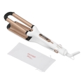 Concept KT2140 - Τριπλό ψαλίδι για μπούκλες GLAM STYLE 100W/230V λευκό/ροζ χρυσό