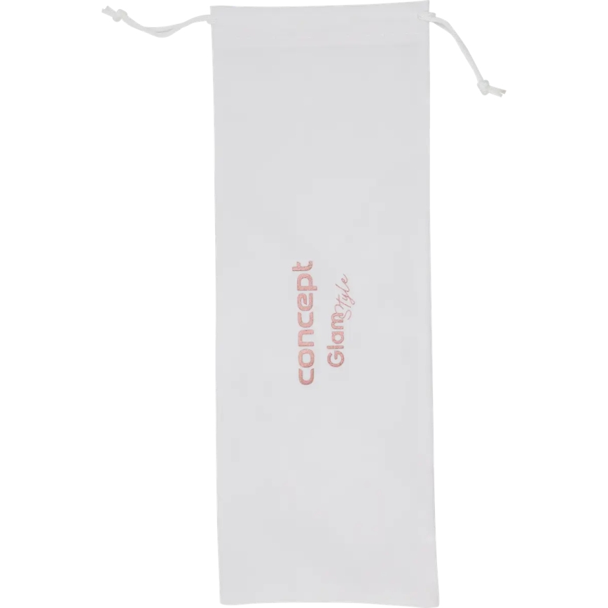 Concept KT2140 - Τριπλό ψαλίδι για μπούκλες GLAM STYLE 100W/230V λευκό/ροζ χρυσό