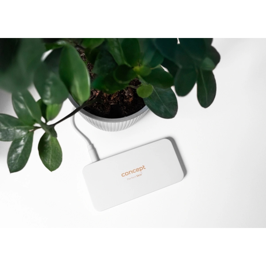 Concept KZ2010 - Καλλυντικός καθρέφτης τσέπης PERFECT SKIN LED/1,5W/5V 4500-5500K 300 mAh λευκός