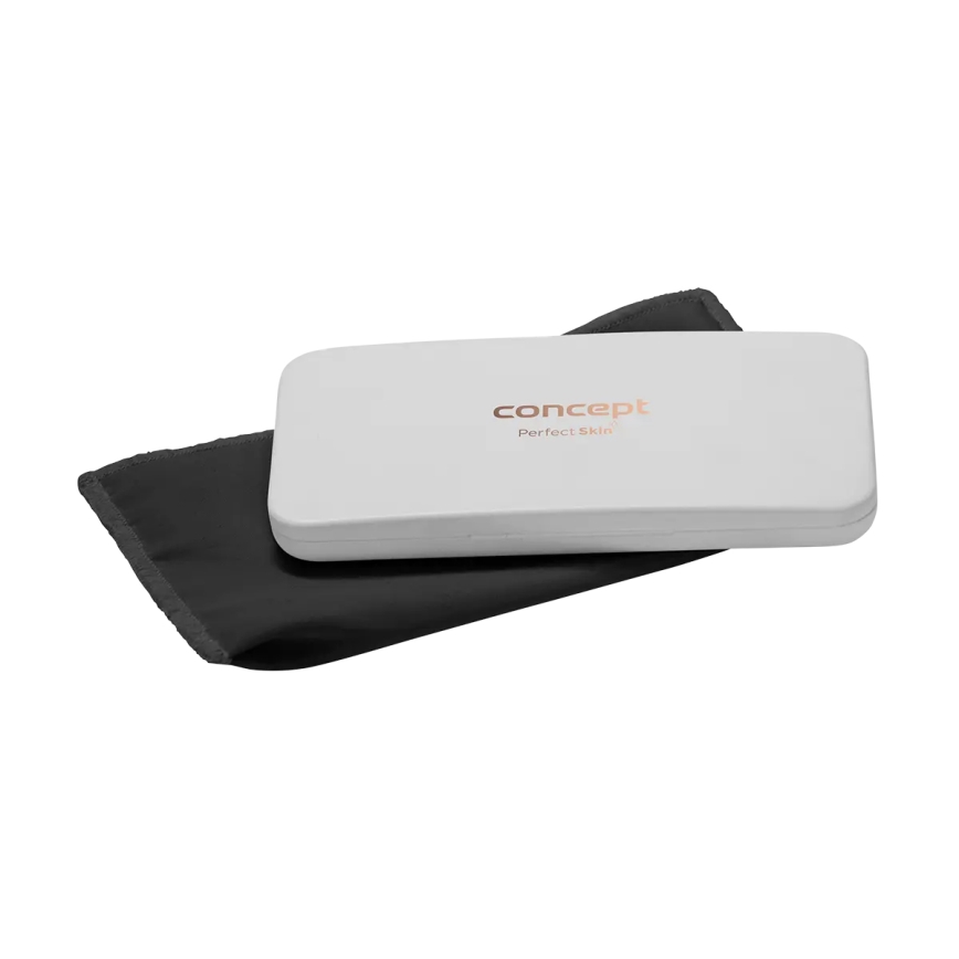 Concept KZ2010 - Καλλυντικός καθρέφτης τσέπης PERFECT SKIN LED/1,5W/5V 4500-5500K 300 mAh λευκός