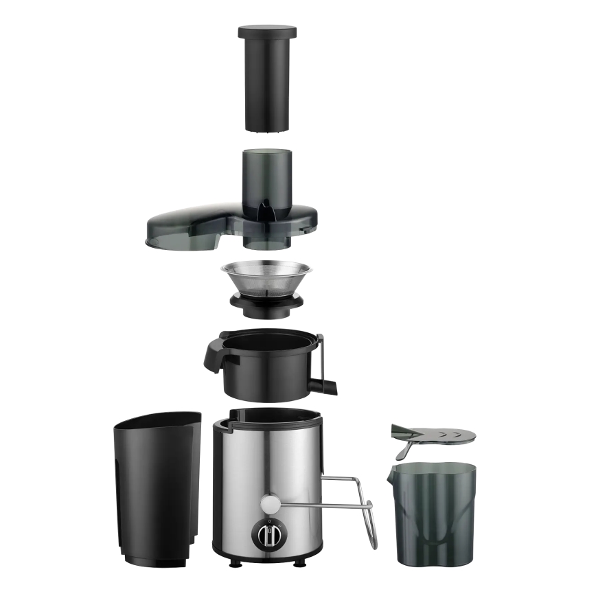 Concept LO7095 - Φυγοκεντρικός αποχυμωτής 1000W/230V μαύρο/ανοξείδωτο