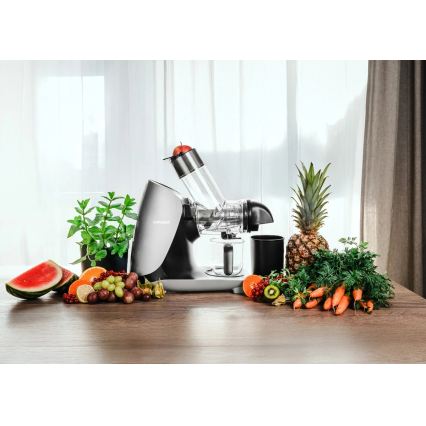 Concept LO7250 - Οριζόντιος αποχυμωτής με κοχλία 200W/230V μαύρο/ανοξείδωτο