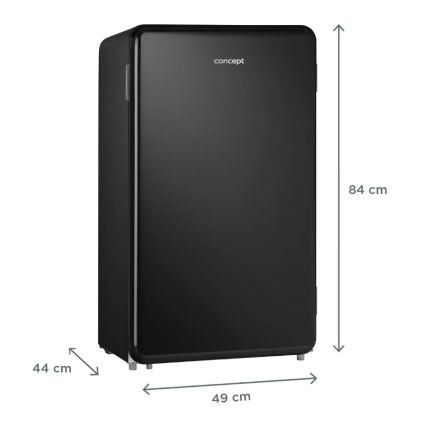 Concept LTR3047bcN - Ρετρό ψυγείο 93 l μαύρο