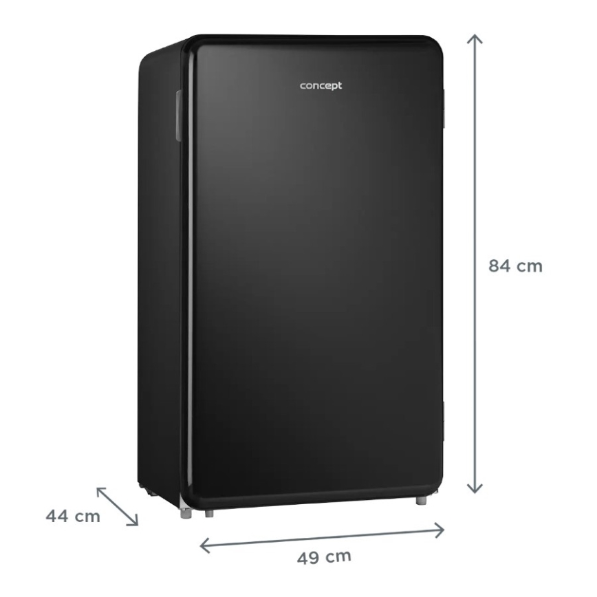 Concept LTR3047bcN - Ρετρό ψυγείο 93 l μαύρο