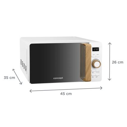 Concept MT4420wh - Φούρνος μικροκυμάτων 800W/230V 20 l λευκός