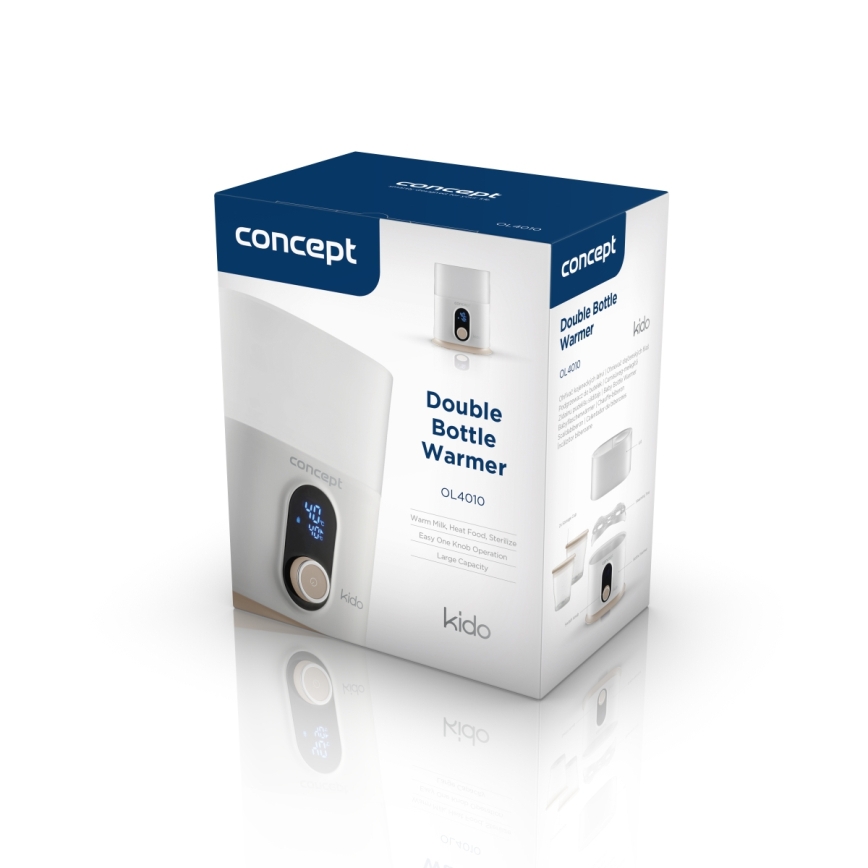 Concept OL4010 - Θερμαντήρας μπιμπερό 3 σε 1 KIDO 200W/230V λευκός