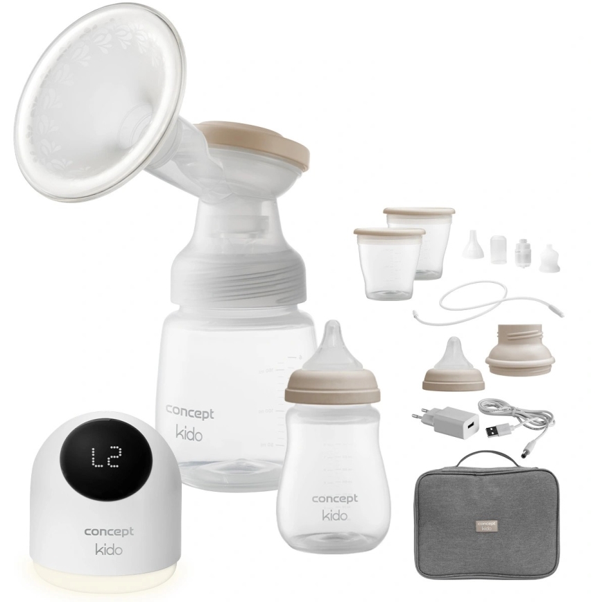 Concept OM4000 - Ηλεκτρική αντλία μητρικού γάλακτος 2-σε-1 KIDO λευκή
