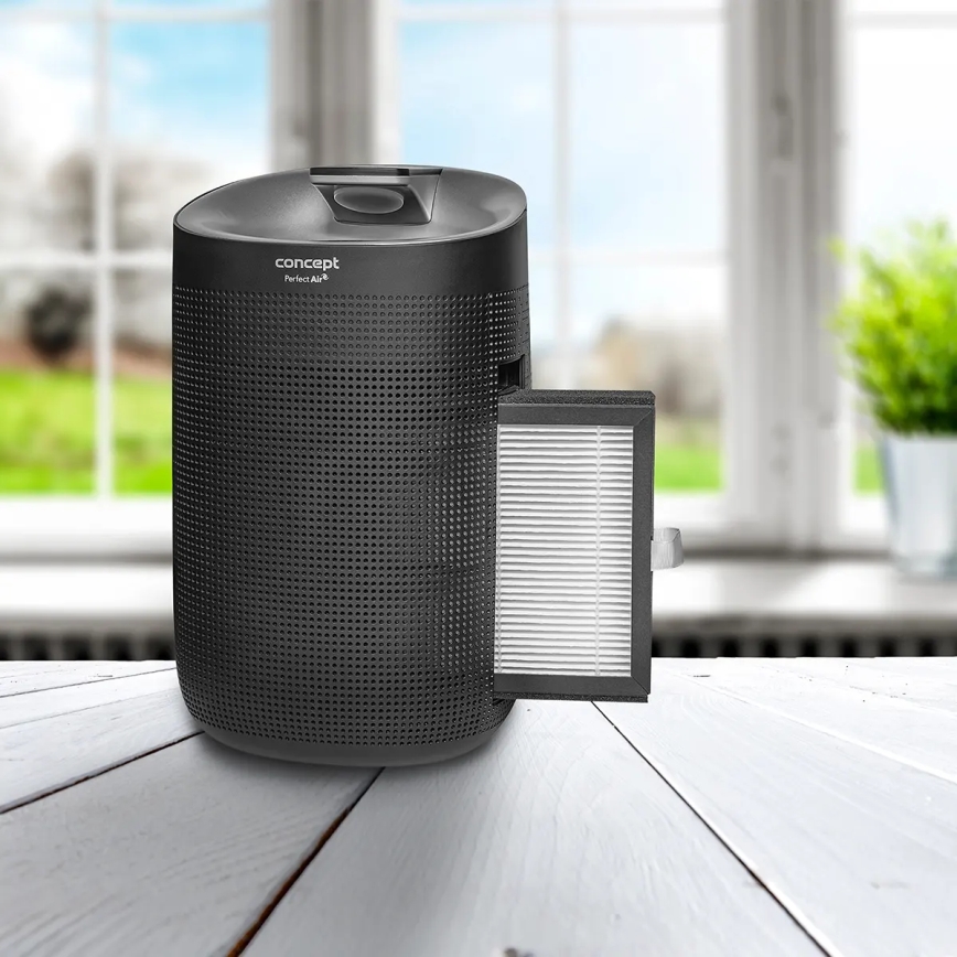Concept OV1210 - Αφυγραντήρας και καθαριστής αέρα PERFECT AIR 1 l 45W/230V μαύρο