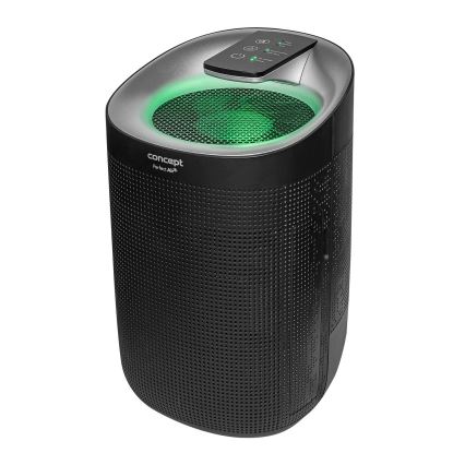 Concept OV1210 - Αφυγραντήρας και καθαριστής αέρα PERFECT AIR 1 l 45W/230V μαύρο