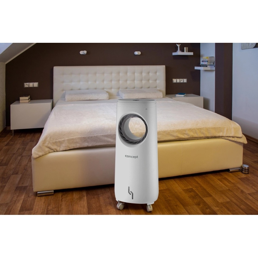 Concept OV5220 - Πολυλειτουργικός φορητός ψύκτης αέρα 4 σε 1 5 l 80W/230V λευκός + τηλεχειριστήριο