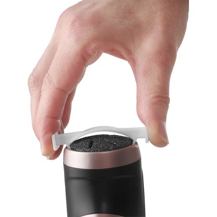 Concept PN3020 - Ηλεκτρική λίμα για φτέρνες PERFECT SKIN 5V 1200 mAh IPX6 μαύρο/ροζ-χρυσό