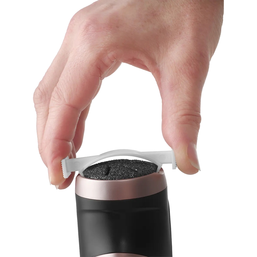 Concept PN3020 - Ηλεκτρική λίμα για φτέρνες PERFECT SKIN 5V 1200 mAh IPX6 μαύρο/ροζ-χρυσό