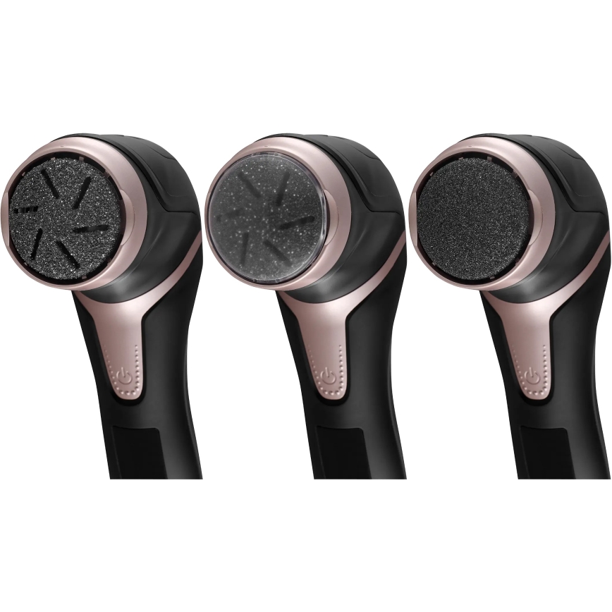 Concept PN3020 - Ηλεκτρική λίμα για φτέρνες PERFECT SKIN 5V 1200 mAh IPX6 μαύρο/ροζ-χρυσό