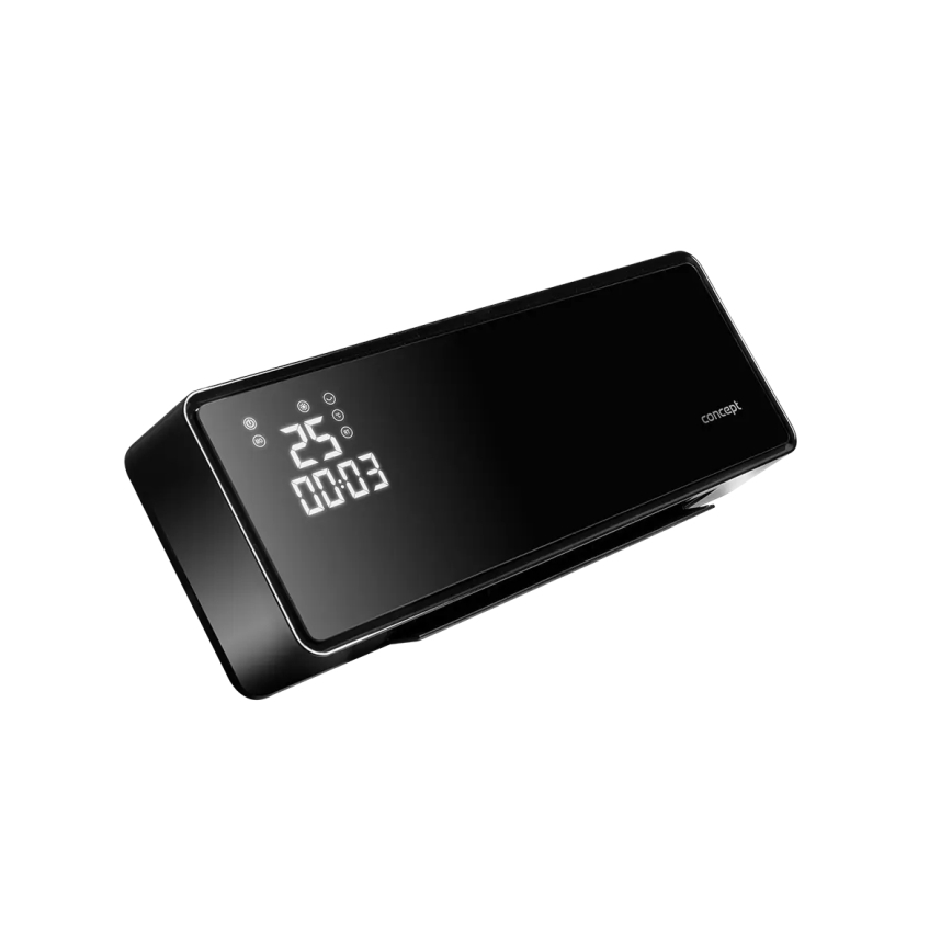 Concept QH4001 - Ηλεκτρική θερμάστρα 1000/2000W IP22 μαύρη + τηλεχειριστήριο