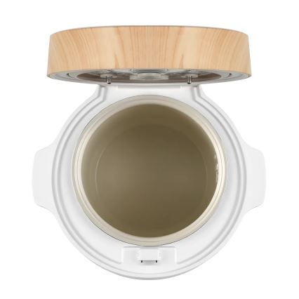 Concept RE3030 - Ψηφιακός ρυζομάγειρας 2-σε-1 380W/230V 1,5 l λευκό/εφέ ξύλου