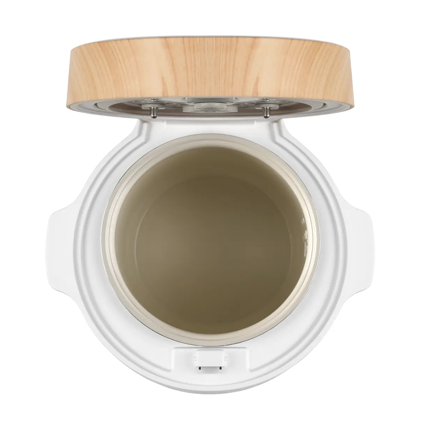 Concept RE3030 - Ψηφιακός ρυζομάγειρας 2-σε-1 380W/230V 1,5 l λευκό/εφέ ξύλου