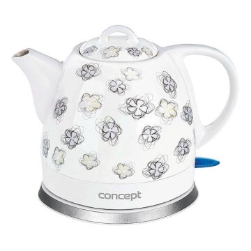 Concept RK0010ne - Ηλεκτρικός βραστήρας 1 l 1100W/230V λευκός/κεραμικός