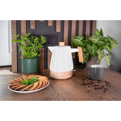 Concept RK0090 - Ηλεκτρικός βραστήρας 1,5 l 1500W/230V λευκό/απομίμηση ξύλου/κεραμικός