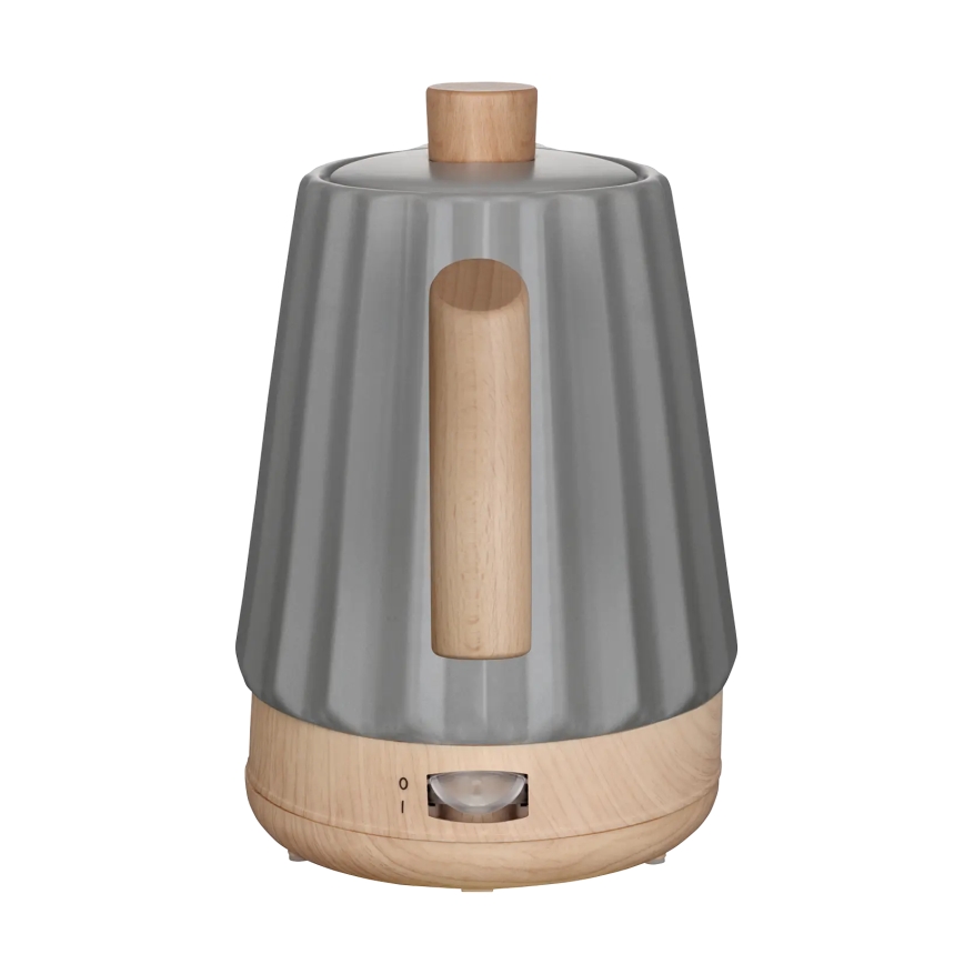 Concept RK0092 - Ηλεκτρικός βραστήρας 1,5 l 1500W/230V σκούρο γκρι/ντεκόρ ξύλου/κεραμικός