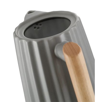 Concept RK0092 - Ηλεκτρικός βραστήρας 1,5 l 1500W/230V σκούρο γκρι/ντεκόρ ξύλου/κεραμικός