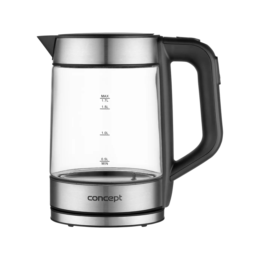 Concept RK4067 - Ηλεκτρικός βραστήρας με ρύθμιση θερμοκρασίας, 1,7 l, 2200W/230V, ανοξείδωτο ατσάλι