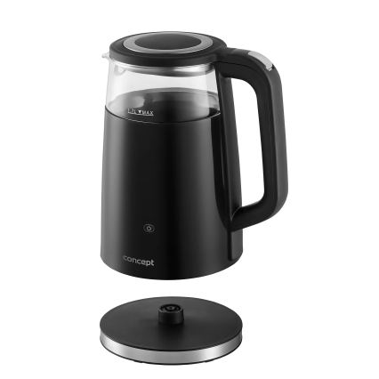 Concept RK4100 - Ηλεκτρικός βραστήρας με ρύθμιση θερμοκρασίας 1,7 l 2200W/230V μαύρος