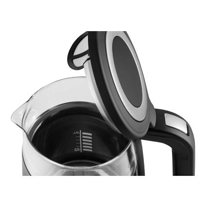 Concept RK4100 - Ηλεκτρικός βραστήρας με ρύθμιση θερμοκρασίας 1,7 l 2200W/230V μαύρος