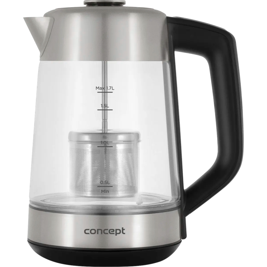 Concept RK4190 - Ηλεκτρικός βραστήρας με ρύθμιση θερμοκρασίας και φίλτρο 1,7 l 2200W/230V ανοξείδωτος